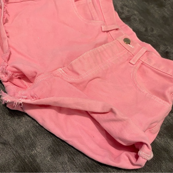 Pink Jean Shorts - Picture 7 of 8